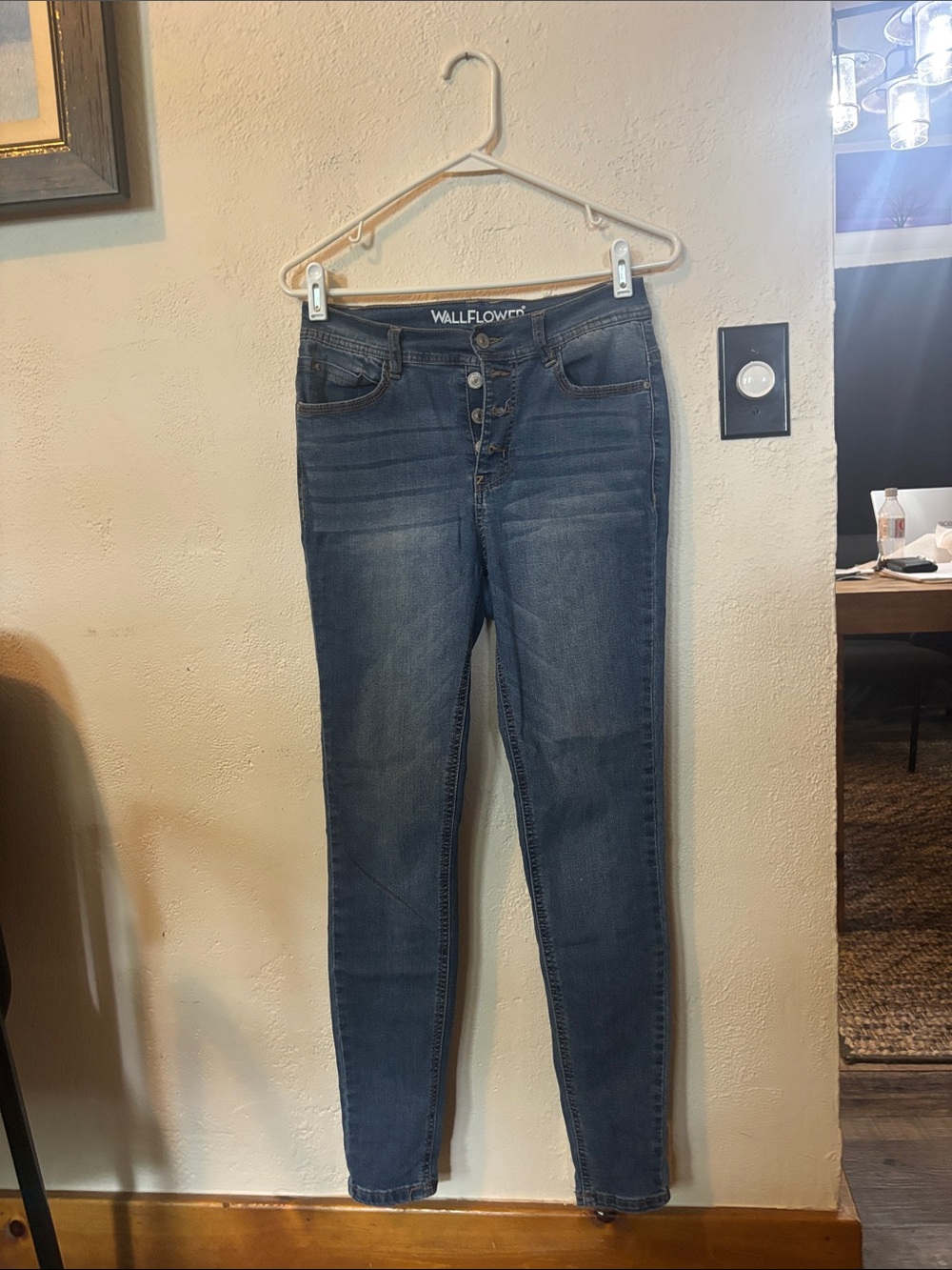 Wallflower Dark Blue High-Rise Skinny Jeans